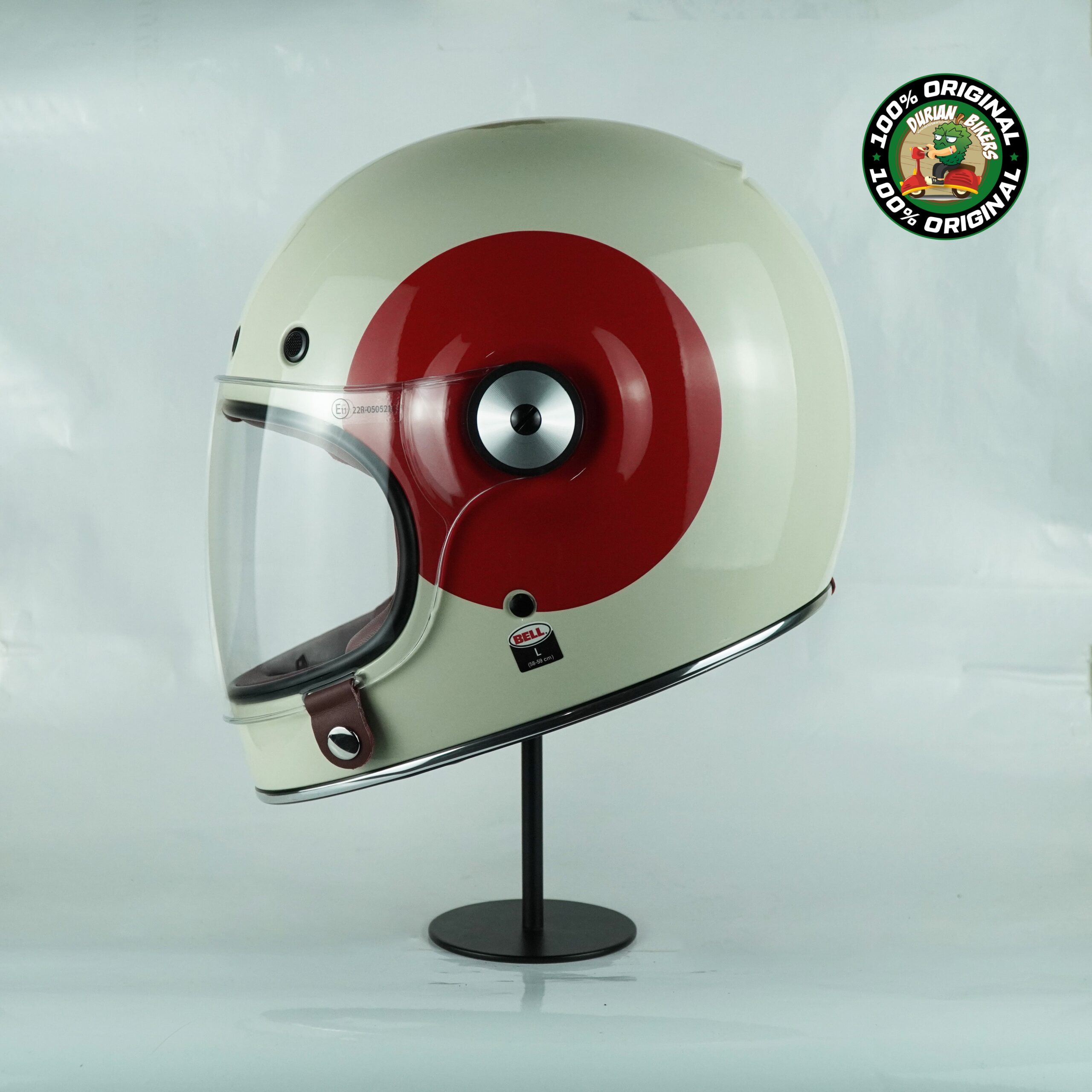 Bell Helmet Bullitt SE (TT Gloss Vintage White/Ox Blood) - Image 8