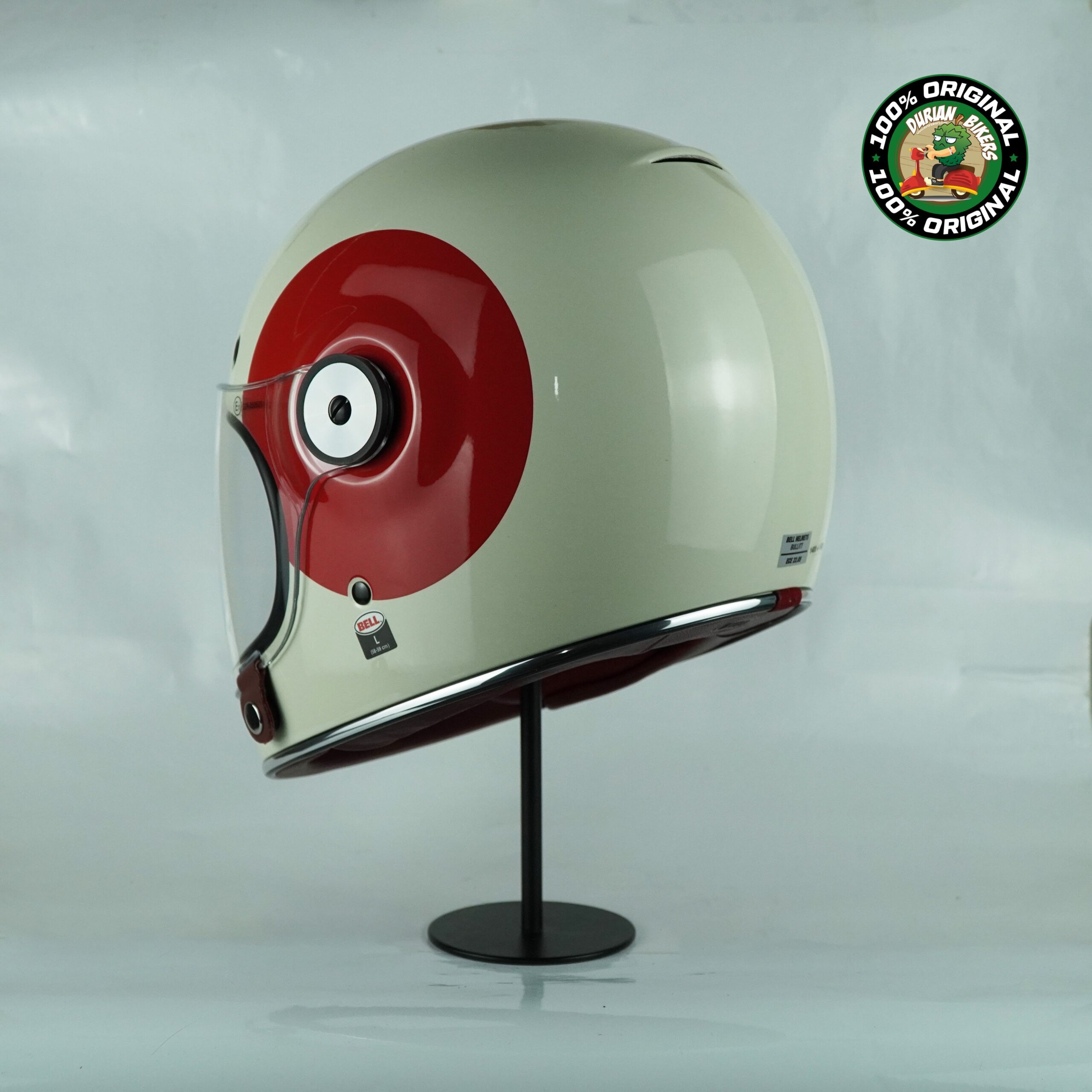 Bell Helmet Bullitt SE (TT Gloss Vintage White/Ox Blood) - Image 7