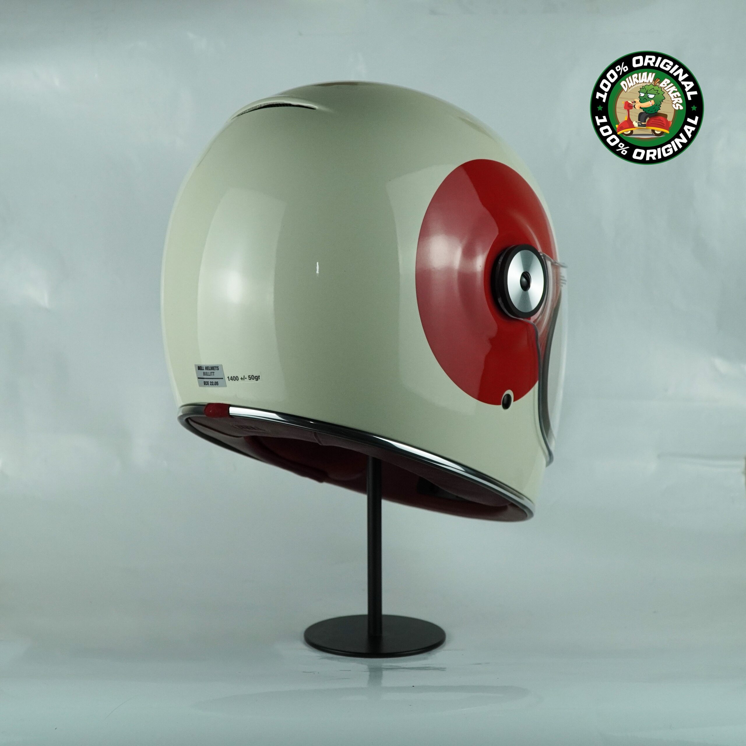 Bell Helmet Bullitt SE (TT Gloss Vintage White/Ox Blood) - Image 5