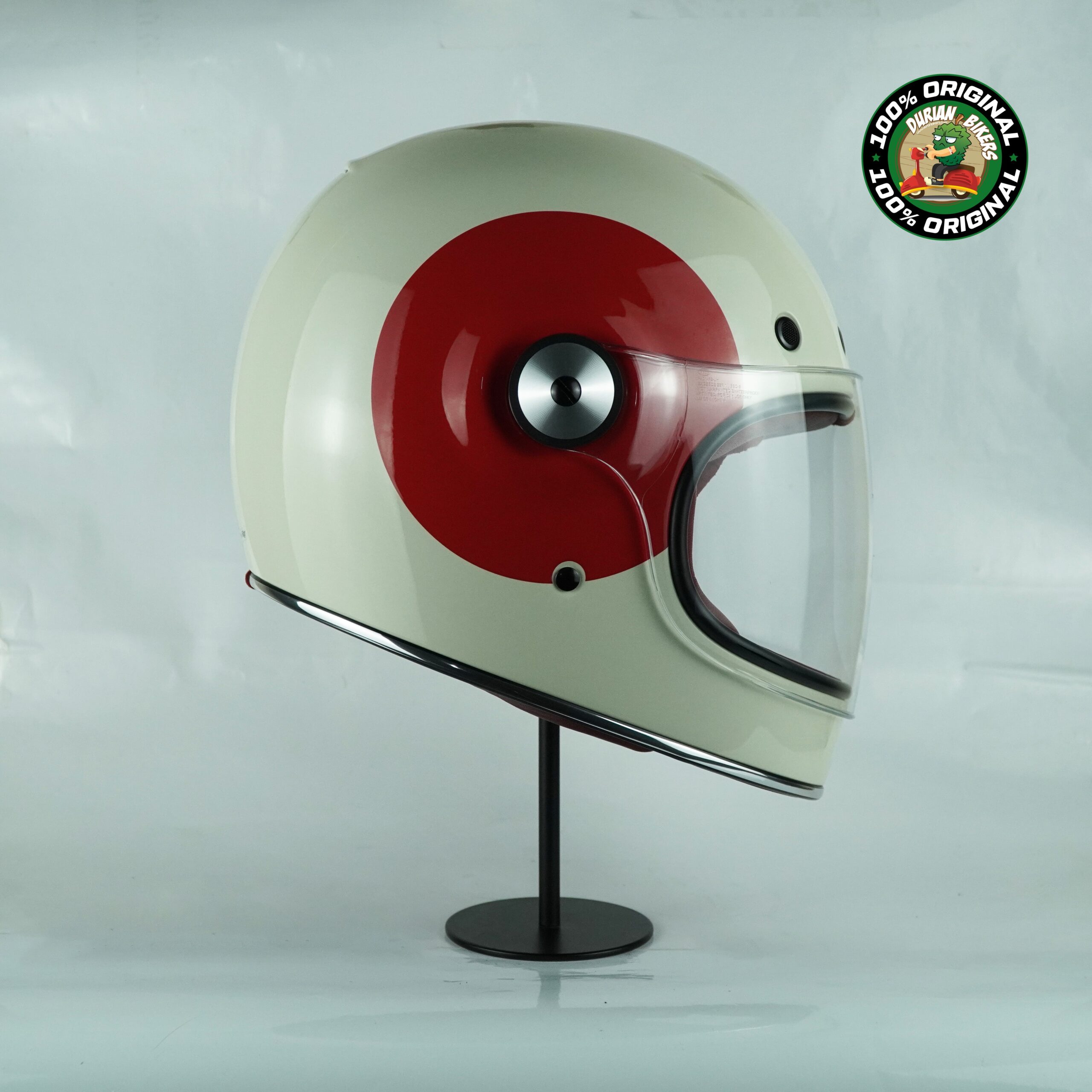 Bell Helmet Bullitt SE (TT Gloss Vintage White/Ox Blood) - Image 4