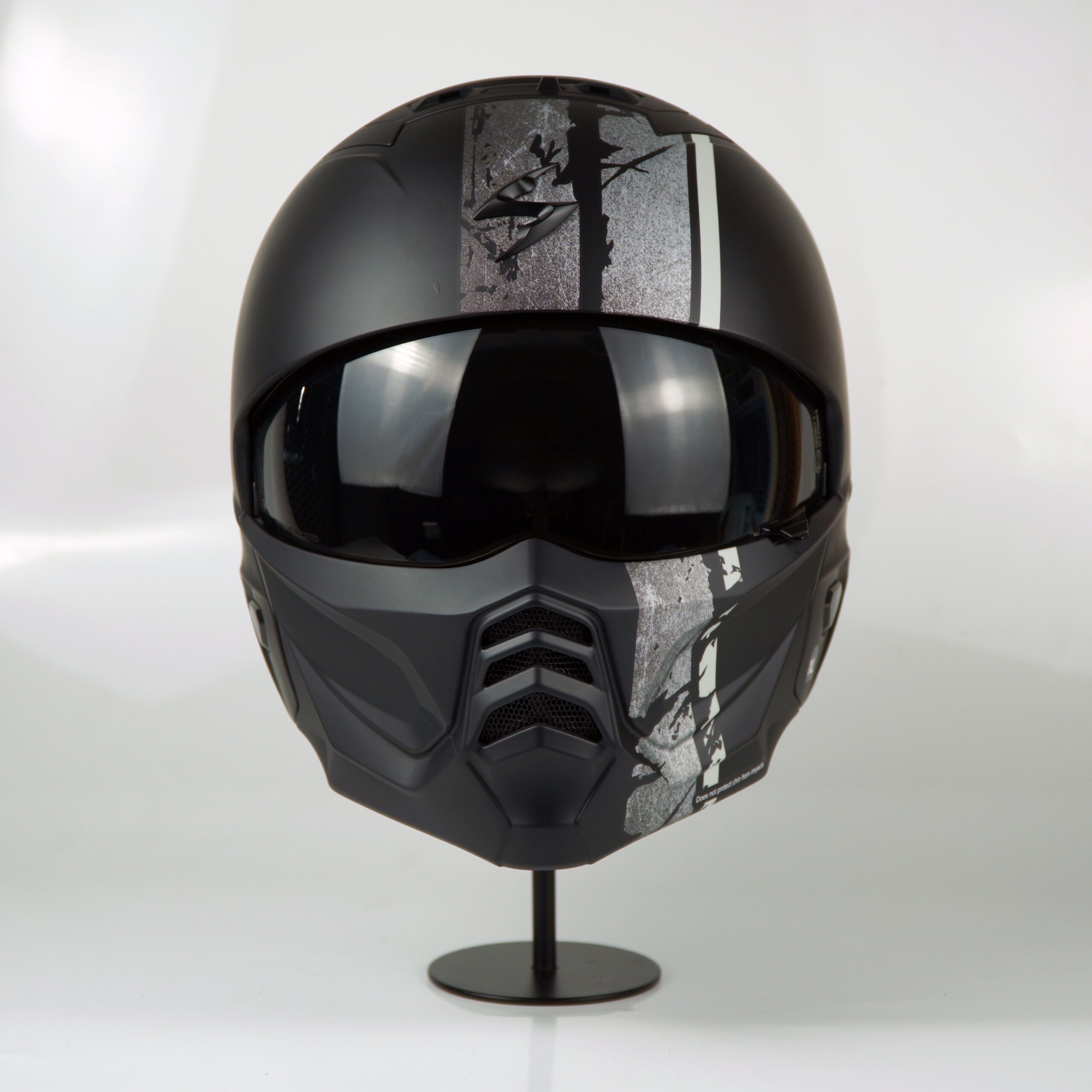 Scorpion Helmet Exo-Combat II (Lord Matte Black/Silver) - Image 2