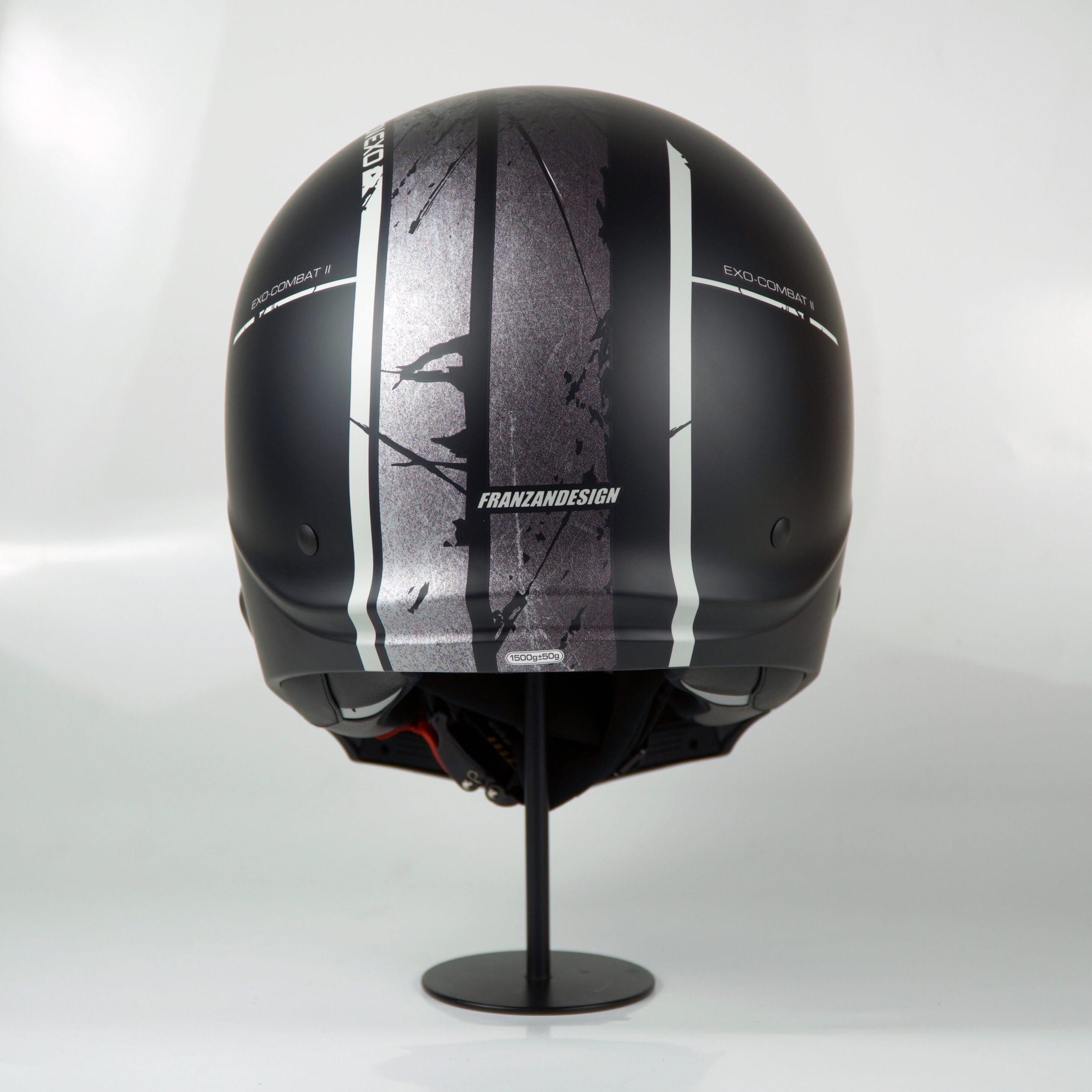 Scorpion Helmet Exo-Combat II (Lord Matte Black/Silver) - Image 6