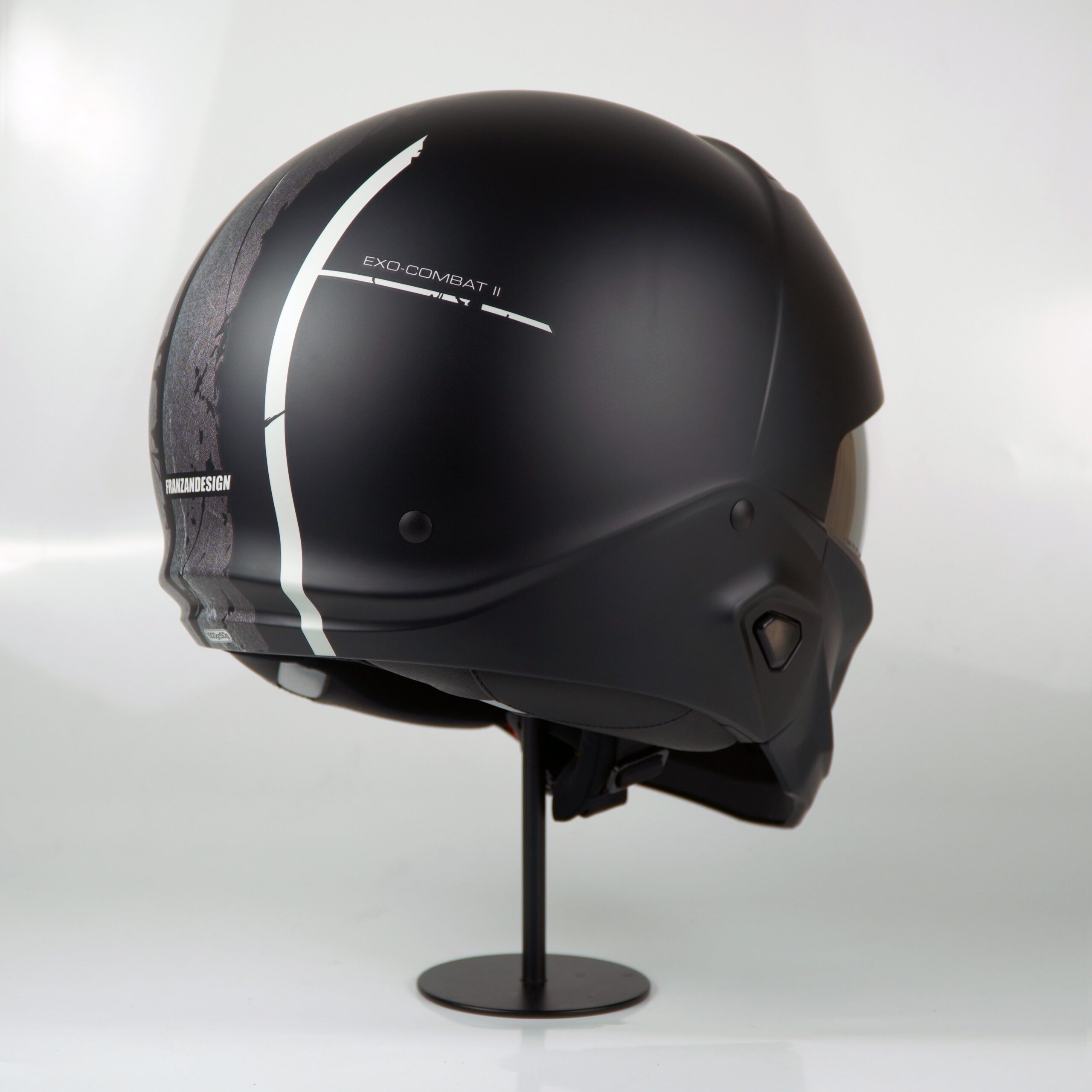 Scorpion Helmet Exo-Combat II (Lord Matte Black/Silver) - Image 5