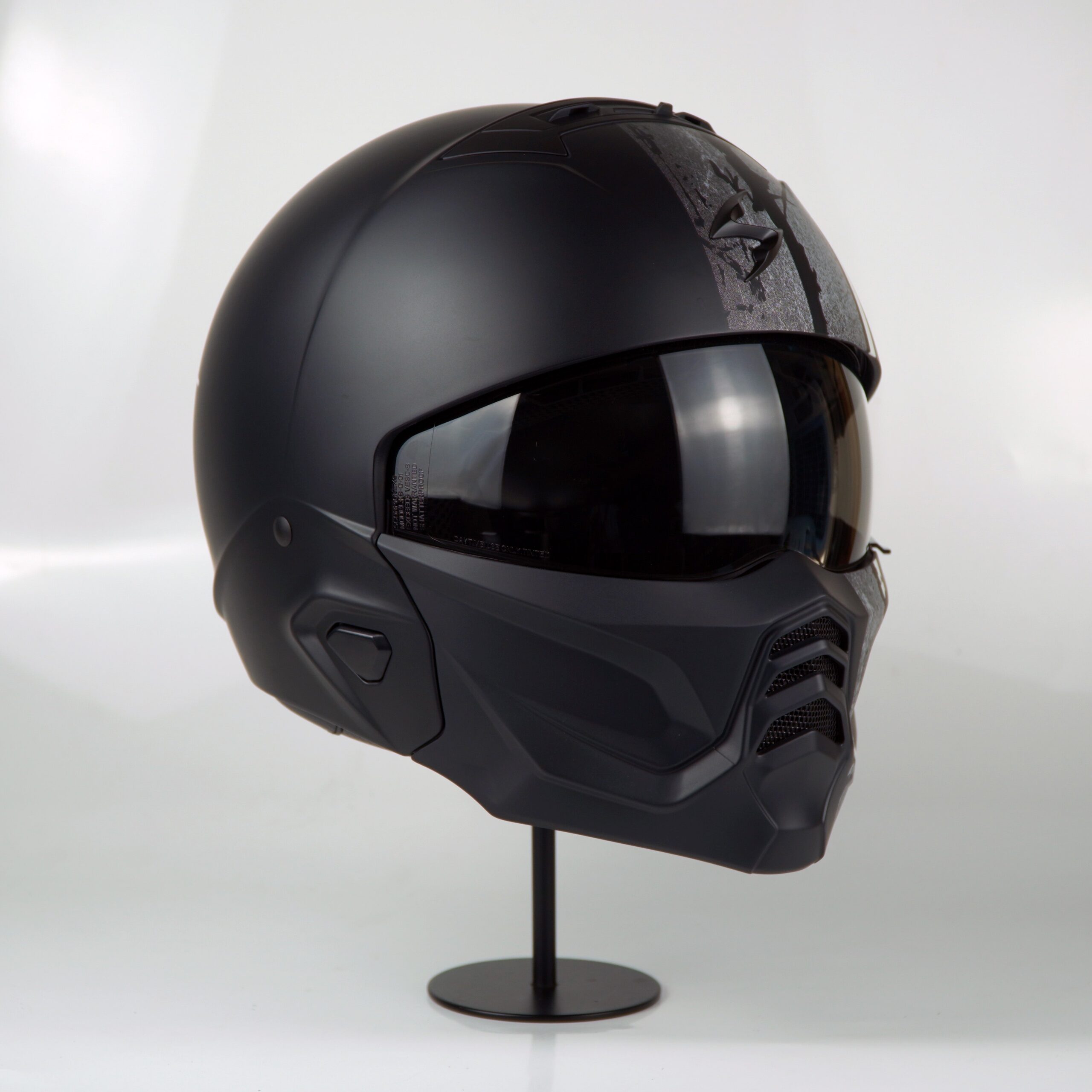 Scorpion Helmet Exo-Combat II (Lord Matte Black/Silver) - Image 3