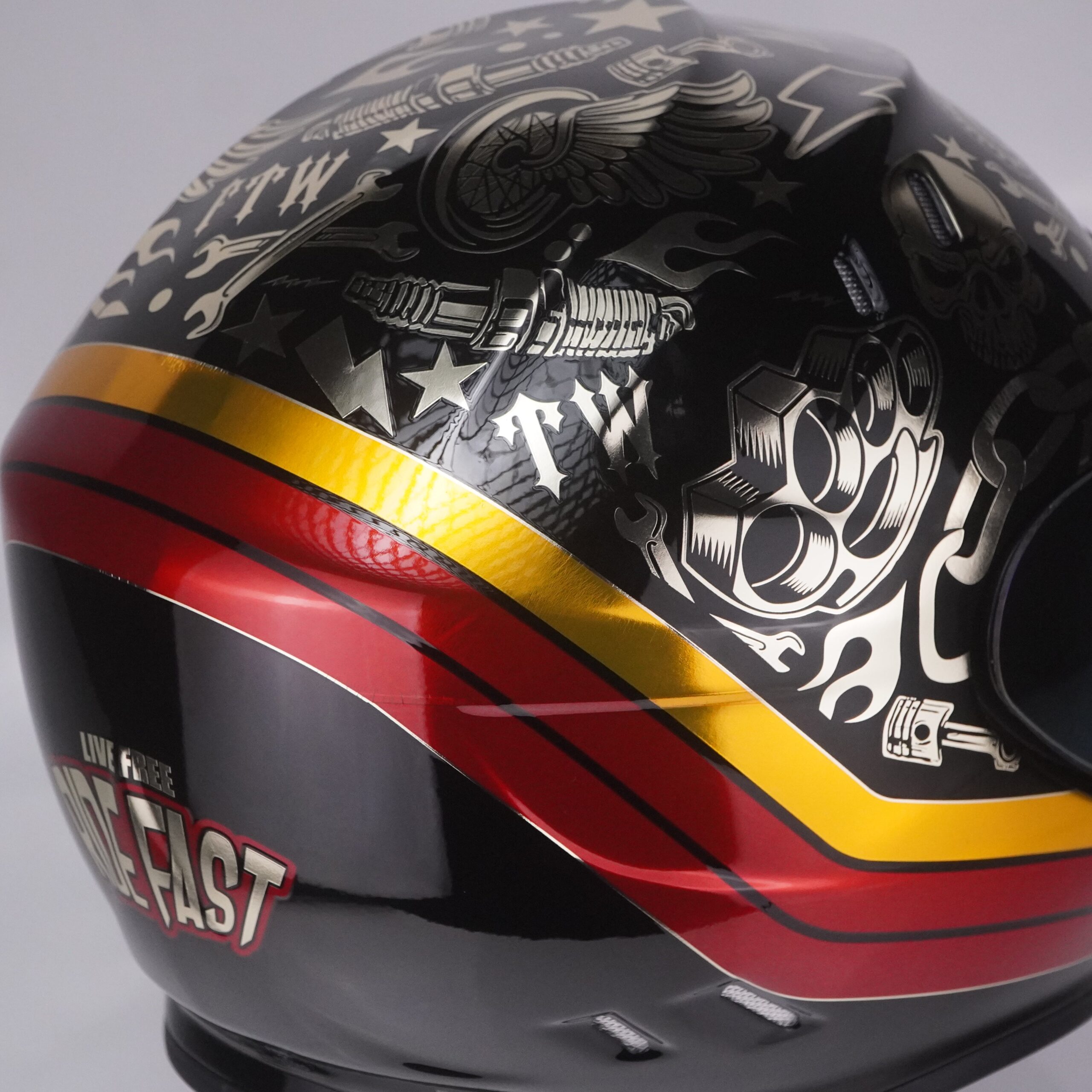 Simpson Helmet Venom Bandit (Black/Chrome) - Image 16
