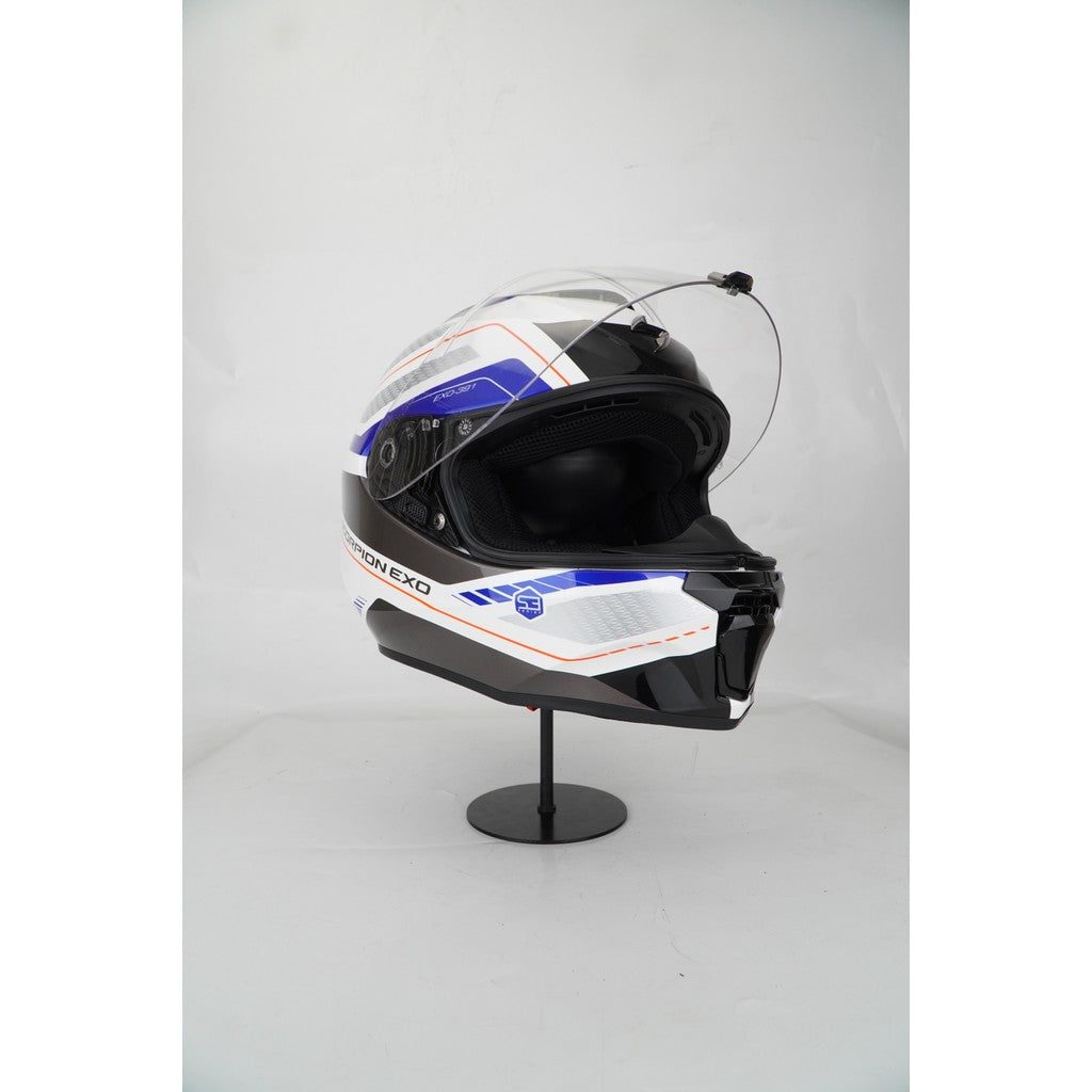 Scorpion Helmet Exo-391 (LEO WHITE/ BLUE) - Image 3