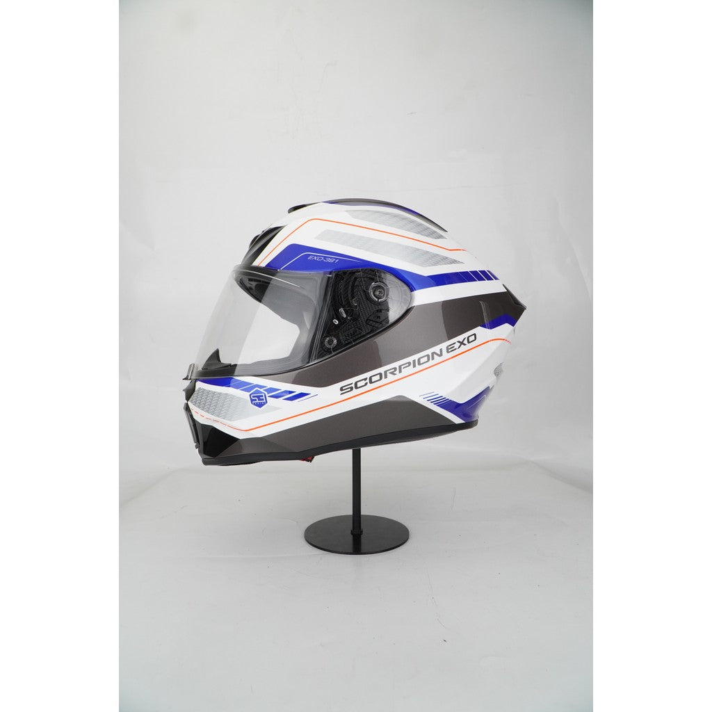 Scorpion Helmet Exo-391 (LEO WHITE/ BLUE) - Image 6